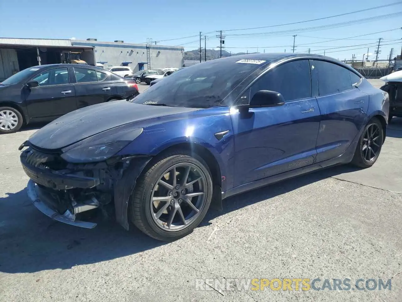 1 Photograph of a damaged car 5YJ3E1EB1NF339163 TESLA MODEL 3 2022