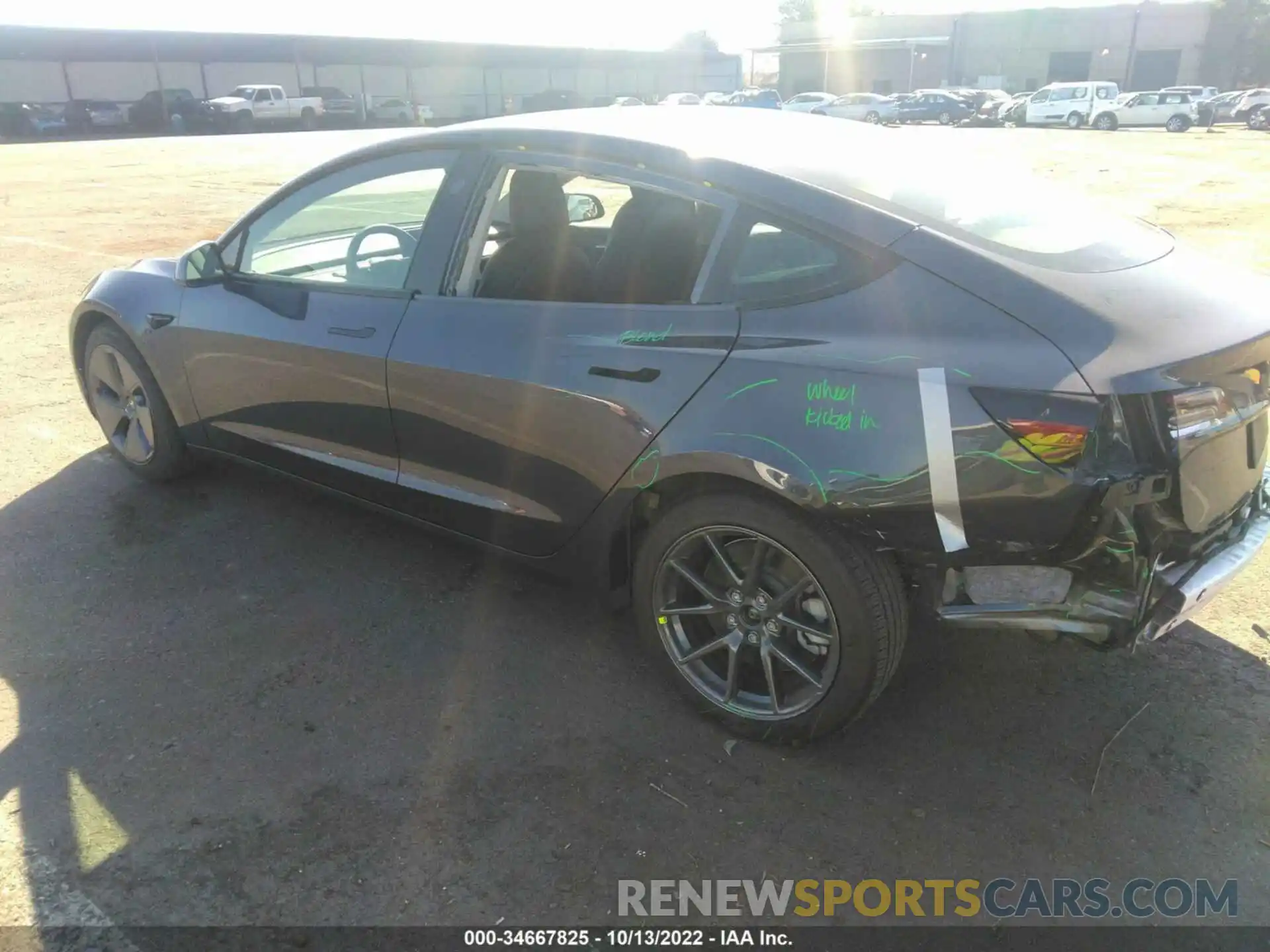 3 Photograph of a damaged car 5YJ3E1EB2NF106490 TESLA MODEL 3 2022