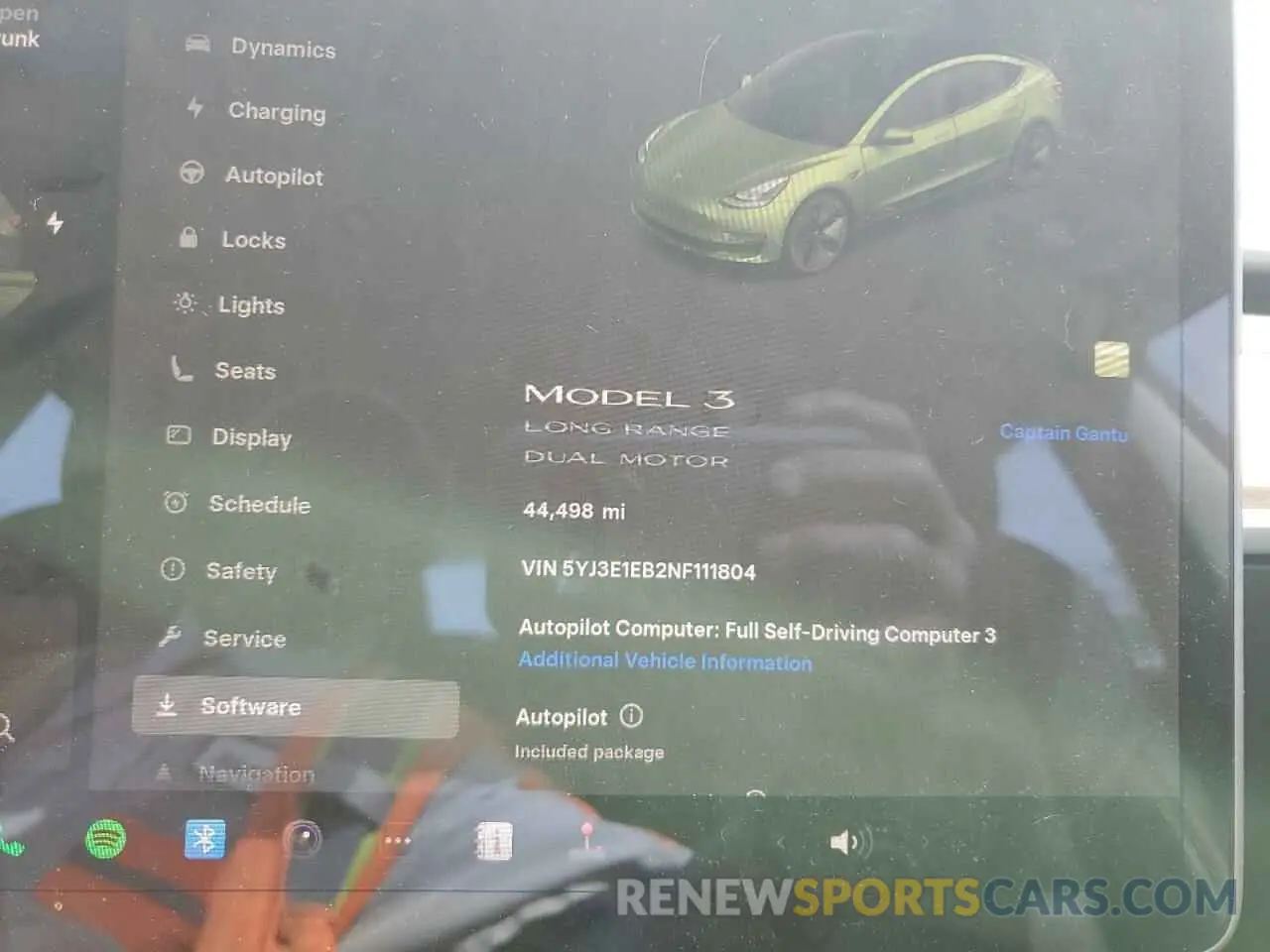 9 Photograph of a damaged car 5YJ3E1EB2NF111804 TESLA MODEL 3 2022
