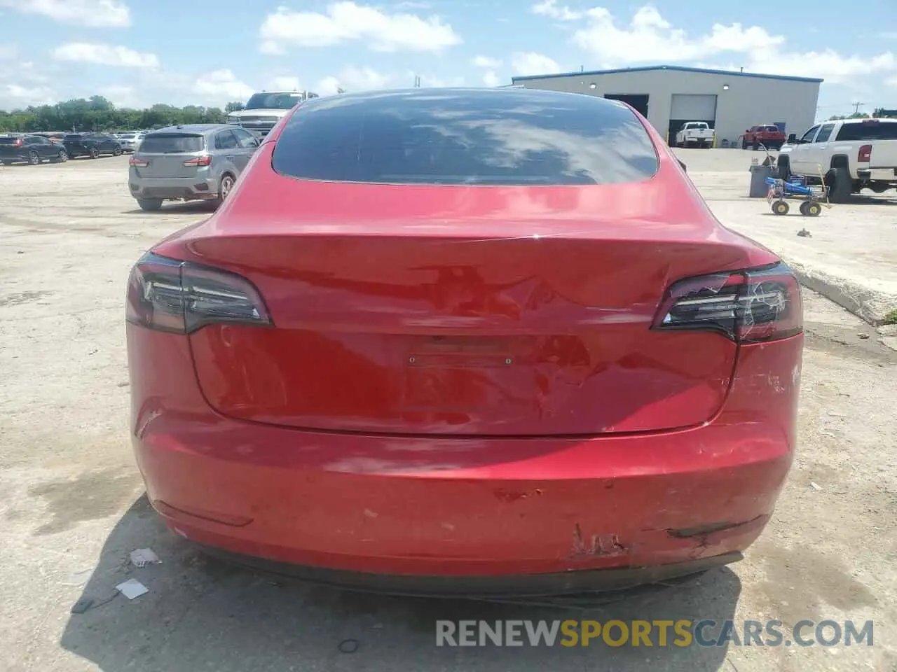 6 Photograph of a damaged car 5YJ3E1EB2NF112449 TESLA MODEL 3 2022