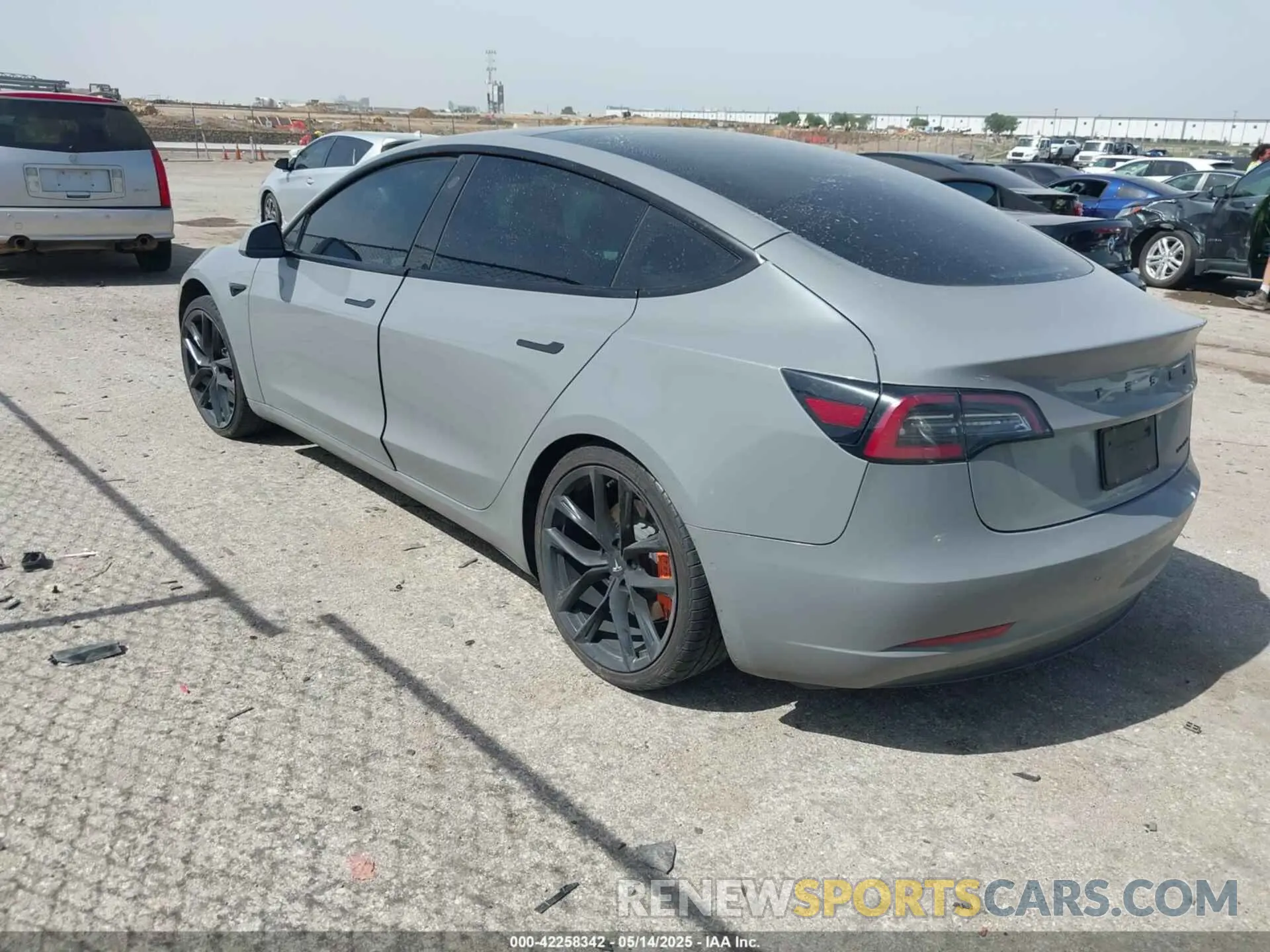 3 Photograph of a damaged car 5YJ3E1EB2NF115416 TESLA MODEL 3 2022