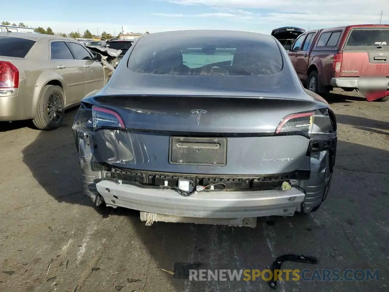 6 Photograph of a damaged car 5YJ3E1EB2NF127517 TESLA MODEL 3 2022
