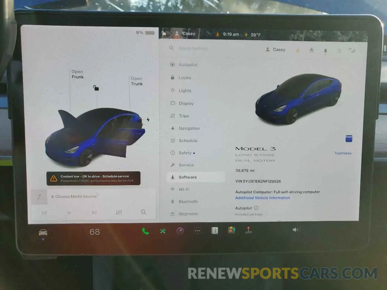 9 Photograph of a damaged car 5YJ3E1EB2NF129526 TESLA MODEL 3 2022