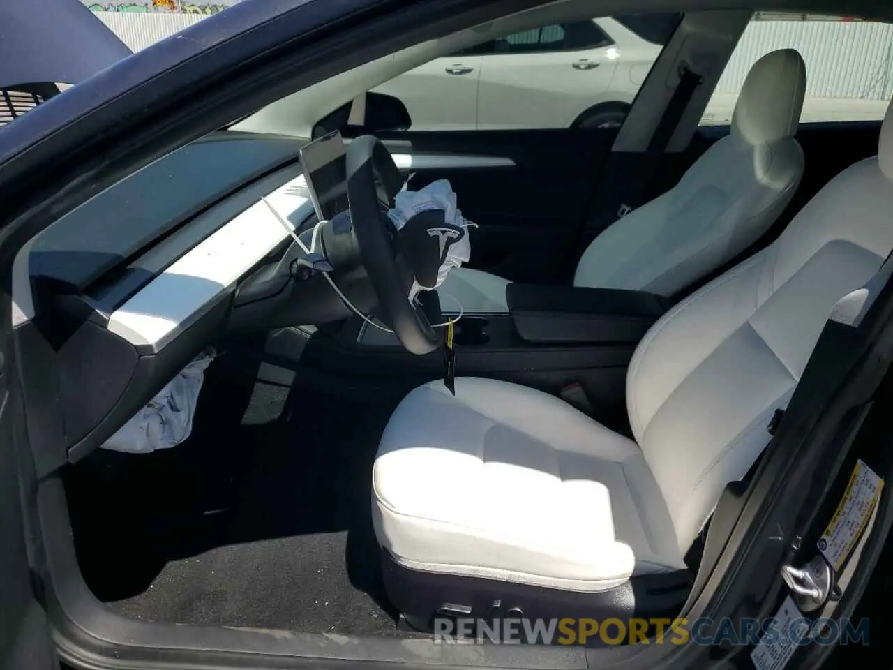 7 Photograph of a damaged car 5YJ3E1EB2NF132703 TESLA MODEL 3 2022