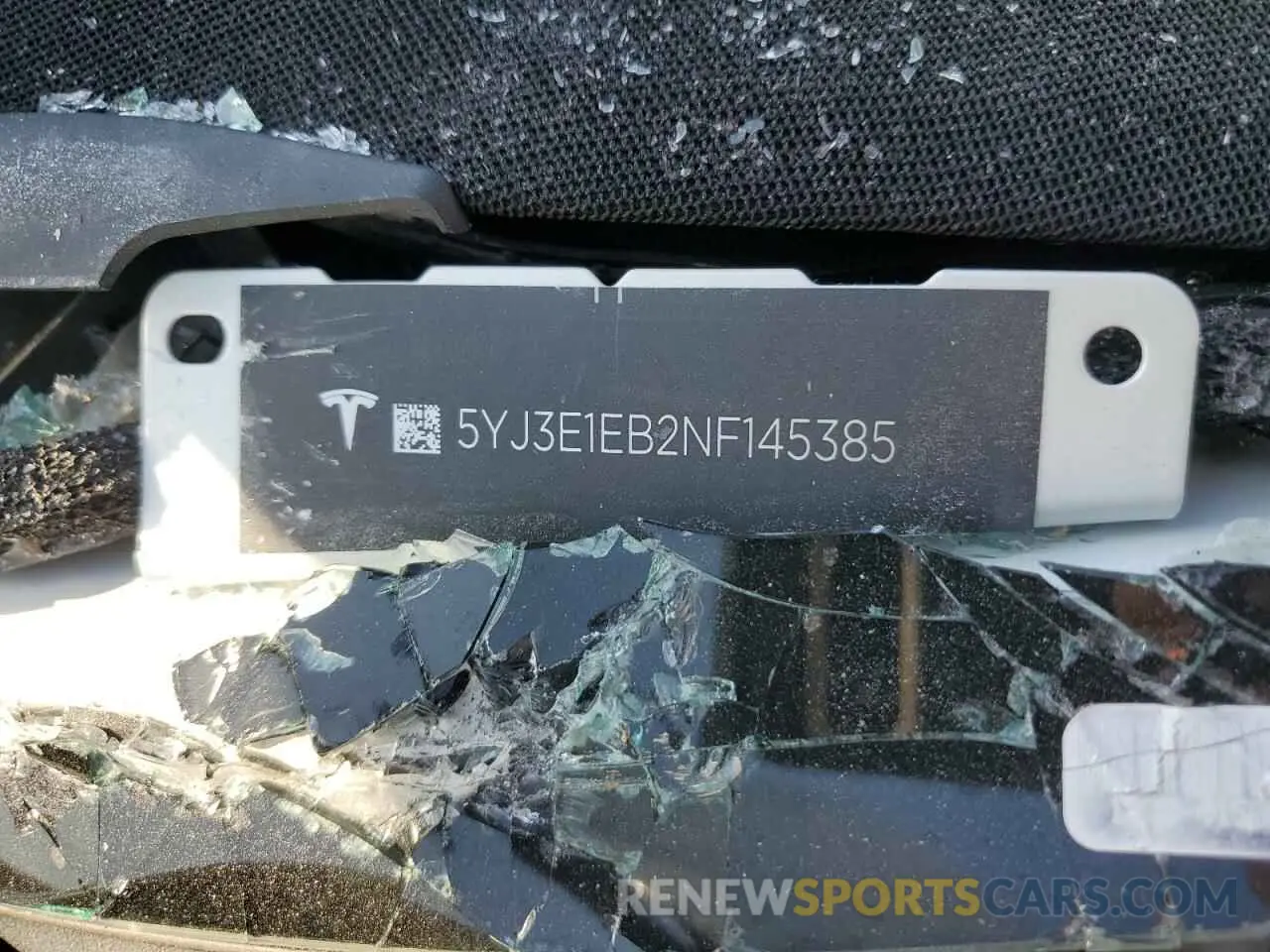 12 Photograph of a damaged car 5YJ3E1EB2NF145385 TESLA MODEL 3 2022