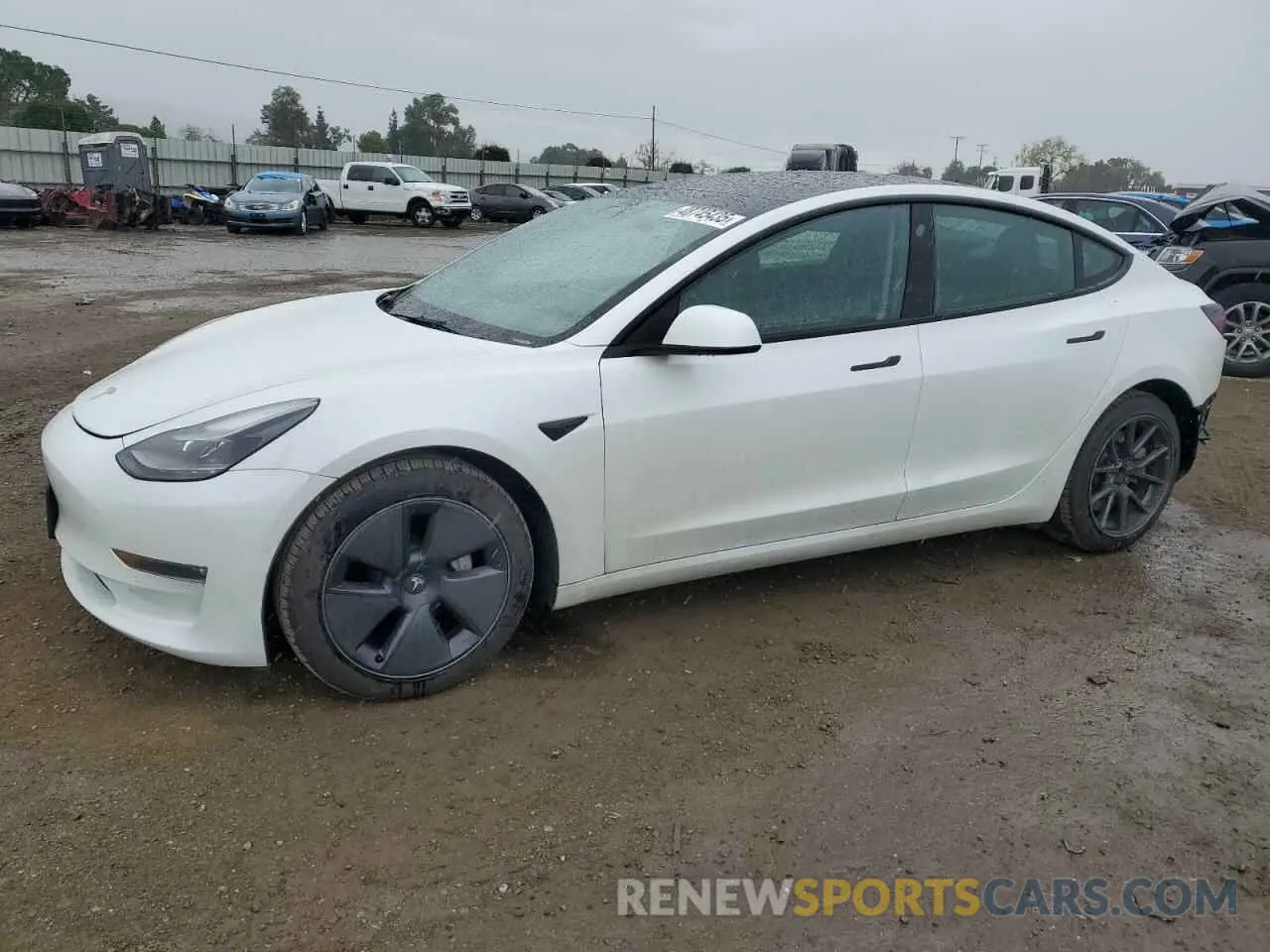 1 Photograph of a damaged car 5YJ3E1EB2NF159948 TESLA MODEL 3 2022