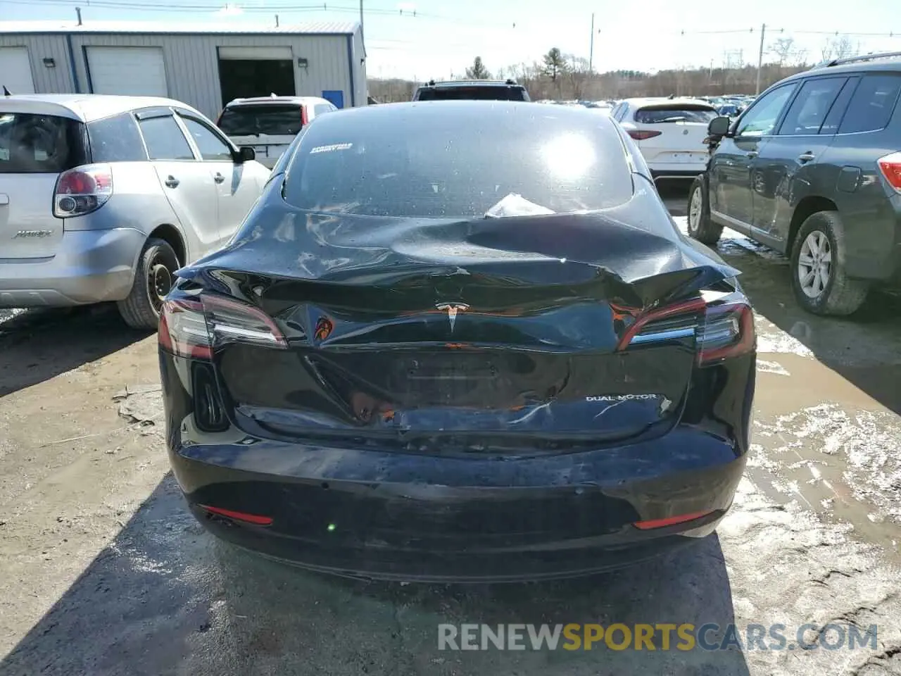6 Photograph of a damaged car 5YJ3E1EB2NF160968 TESLA MODEL 3 2022