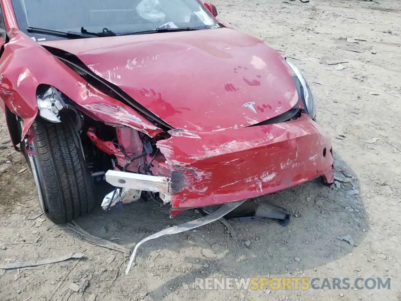 9 Photograph of a damaged car 5YJ3E1EB2NF187961 TESLA MODEL 3 2022