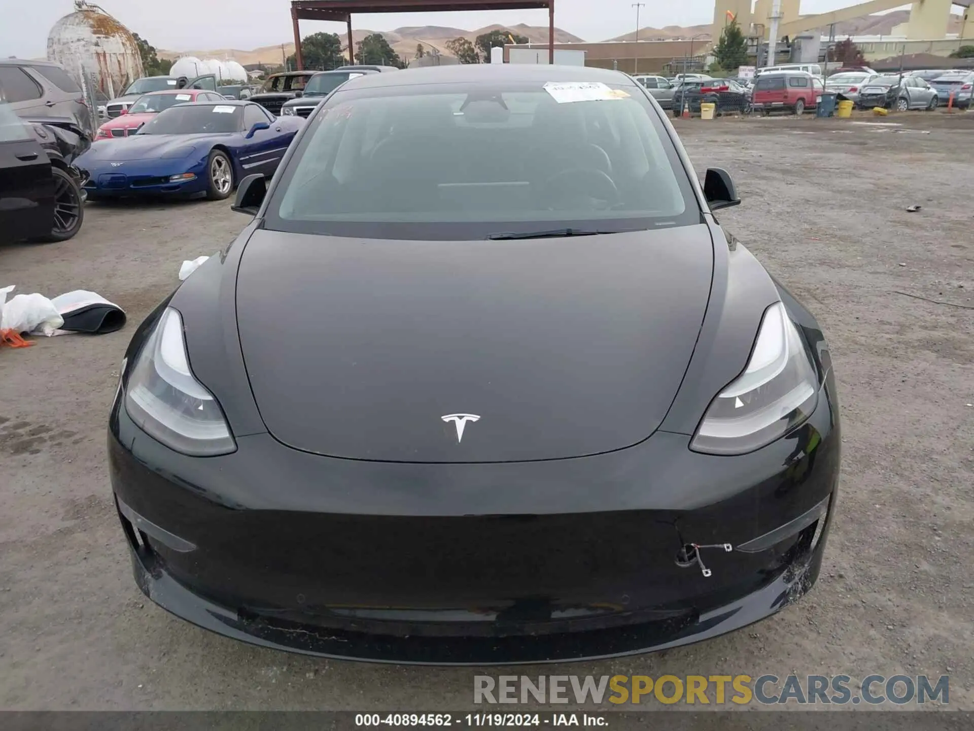6 Photograph of a damaged car 5YJ3E1EB2NF201437 TESLA MODEL 3 2022