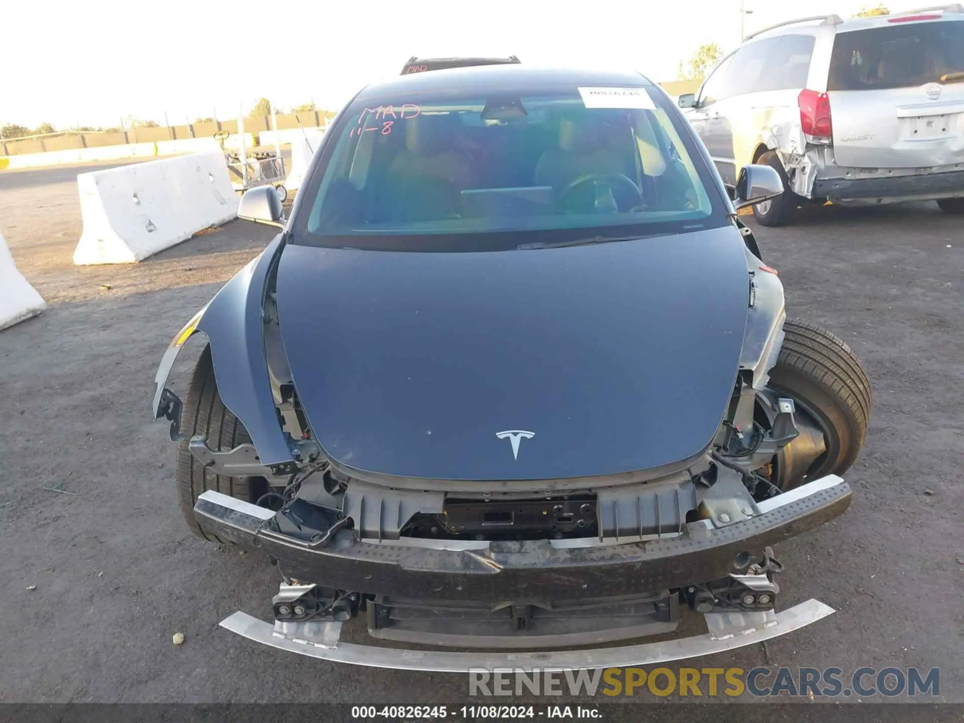 13 Photograph of a damaged car 5YJ3E1EB2NF207271 TESLA MODEL 3 2022