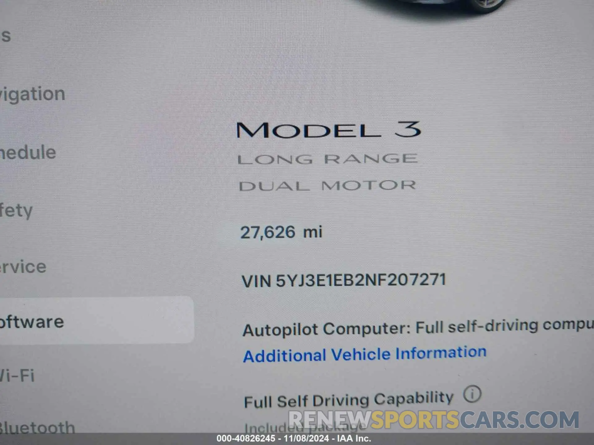 16 Photograph of a damaged car 5YJ3E1EB2NF207271 TESLA MODEL 3 2022