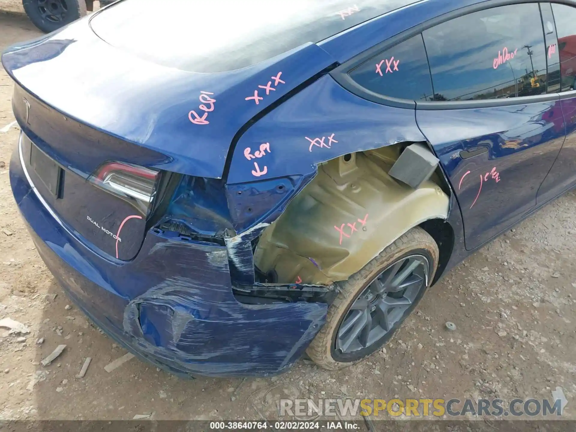 6 Photograph of a damaged car 5YJ3E1EB2NF207660 TESLA MODEL 3 2022