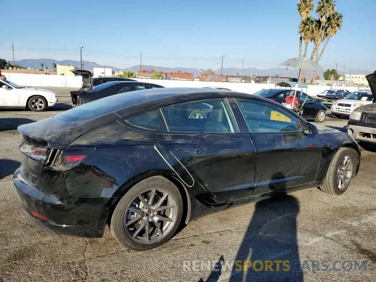 3 Photograph of a damaged car 5YJ3E1EB2NF234695 TESLA MODEL 3 2022