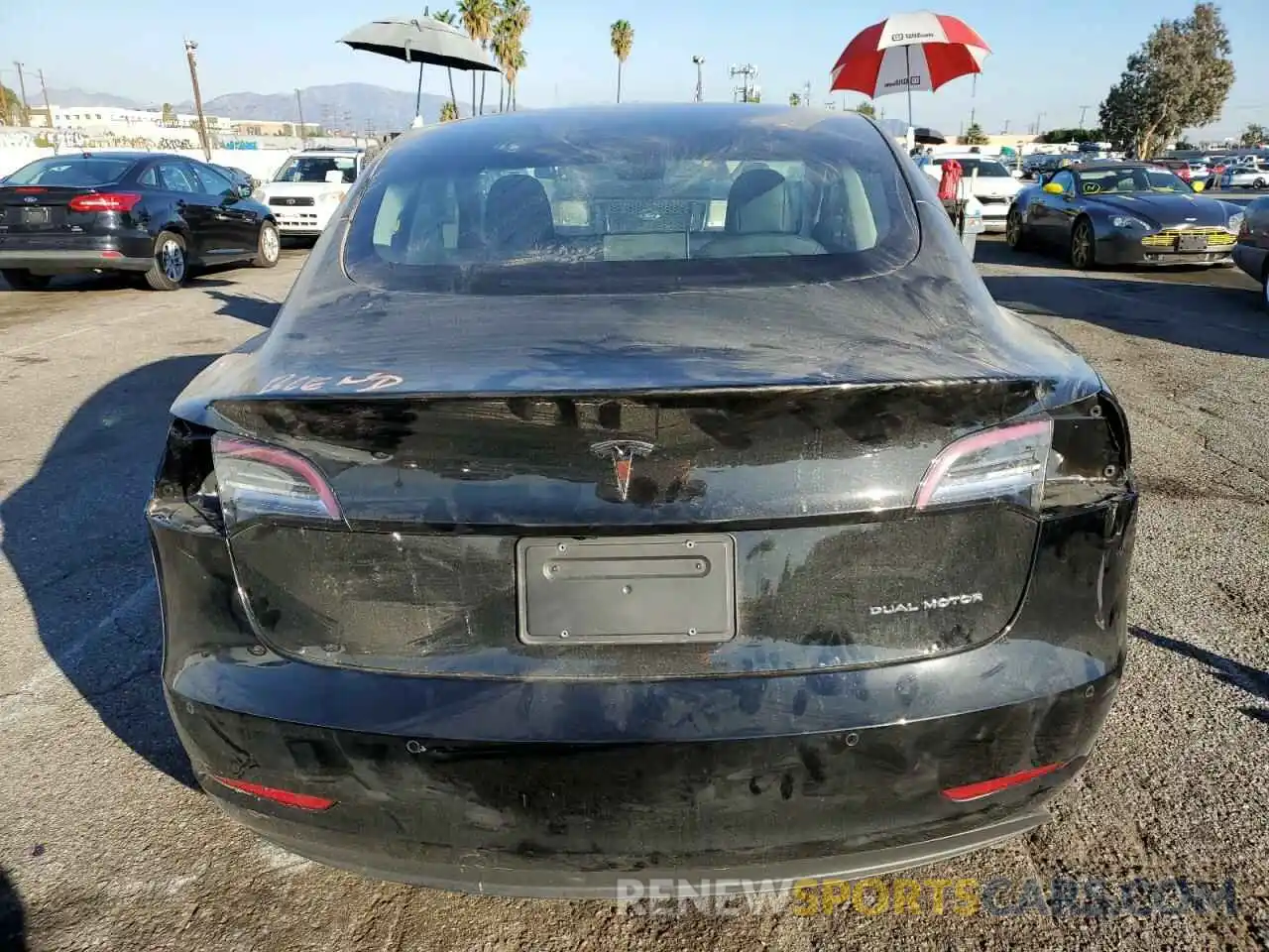 6 Photograph of a damaged car 5YJ3E1EB2NF234695 TESLA MODEL 3 2022