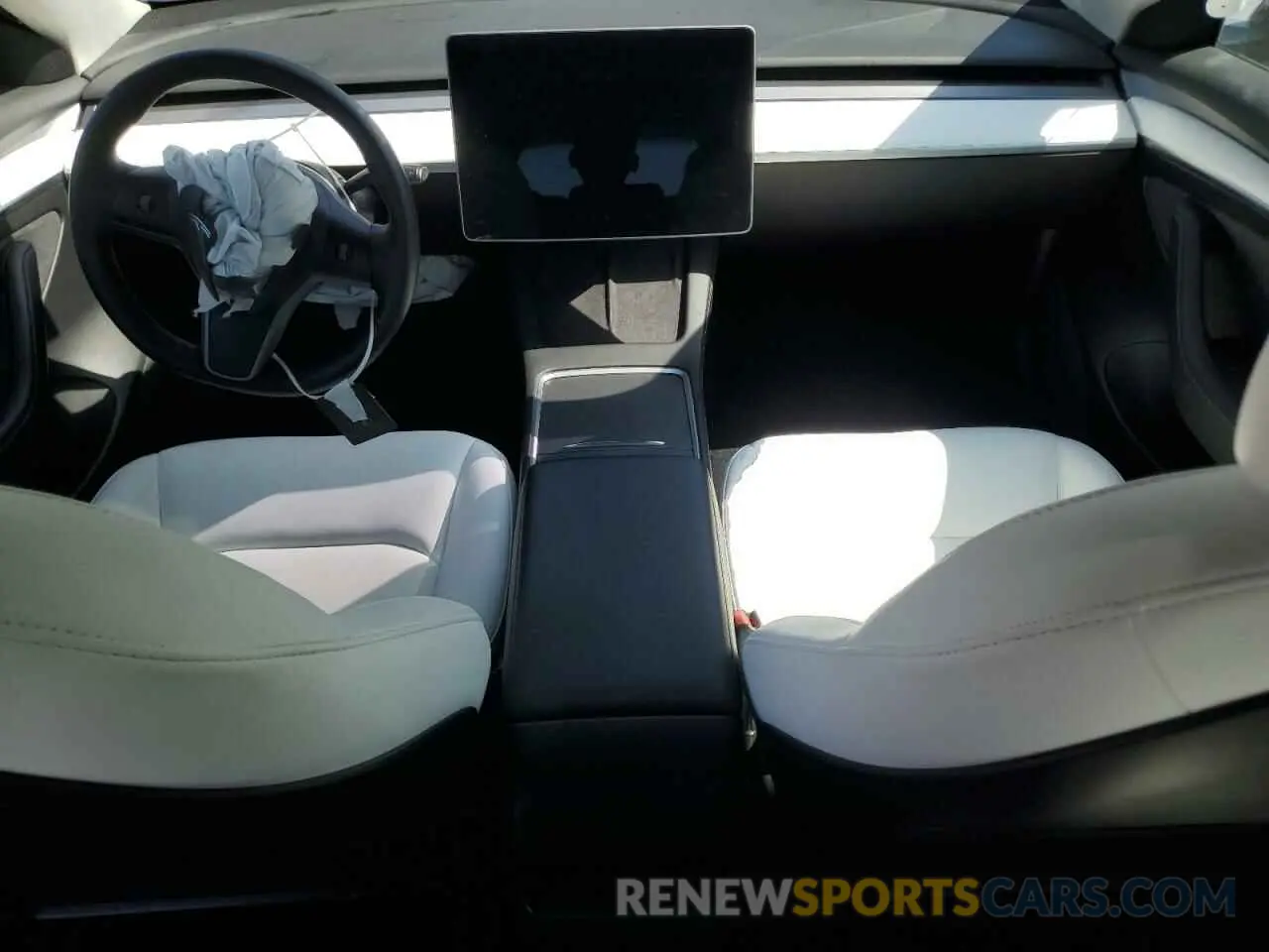 8 Photograph of a damaged car 5YJ3E1EB2NF243381 TESLA MODEL 3 2022