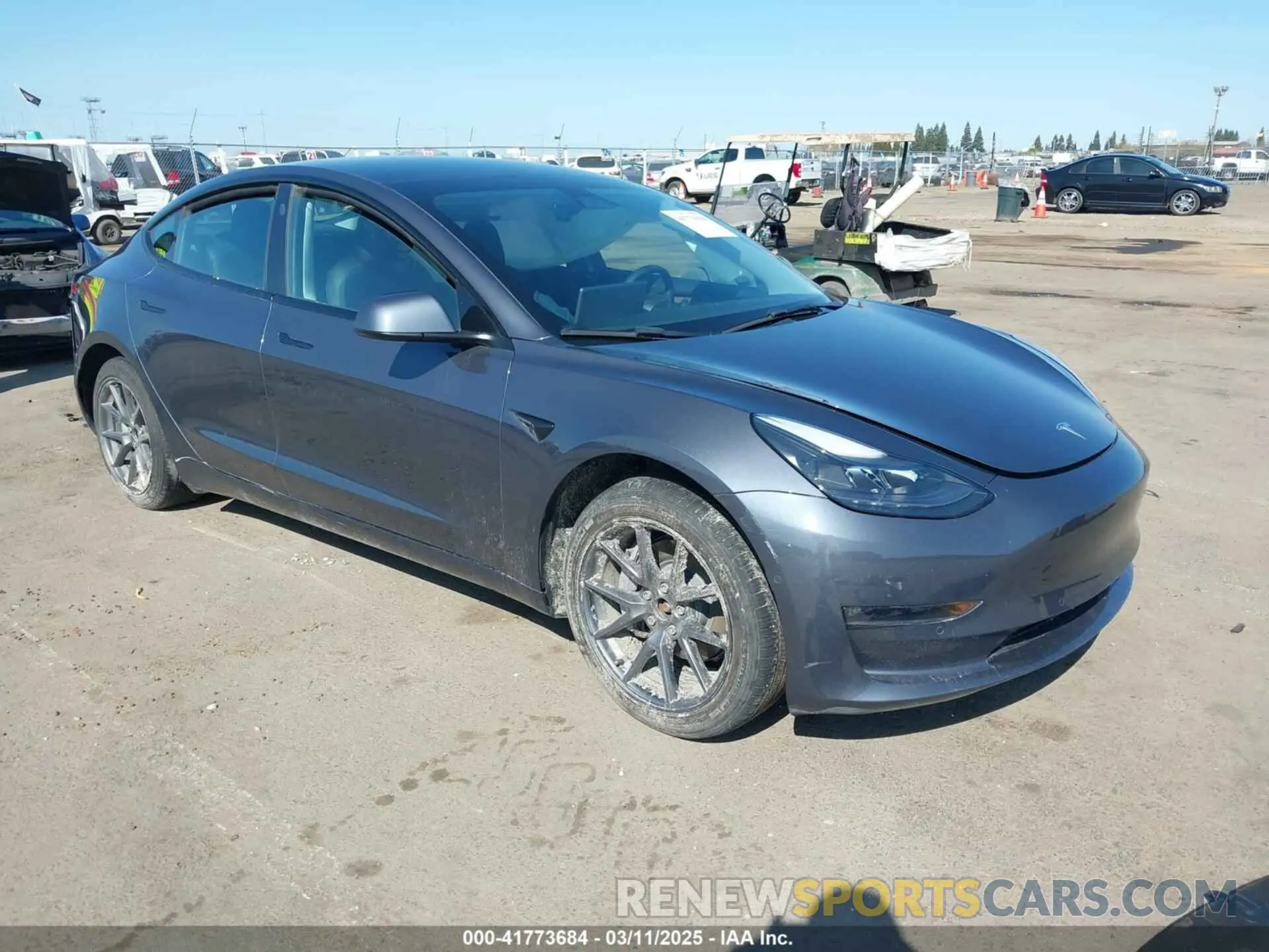 1 Photograph of a damaged car 5YJ3E1EB2NF251772 TESLA MODEL 3 2022