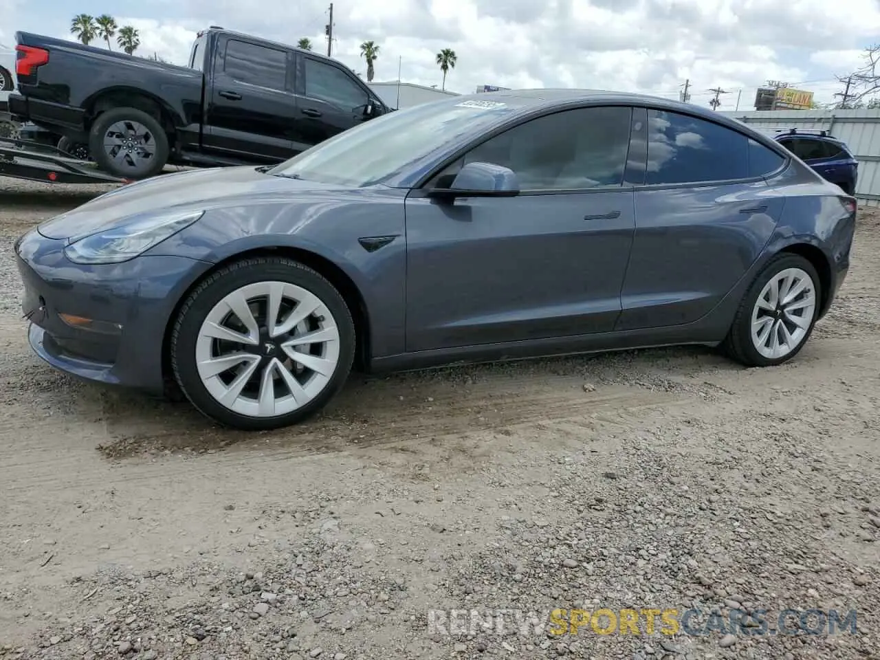 1 Photograph of a damaged car 5YJ3E1EB2NF263064 TESLA MODEL 3 2022