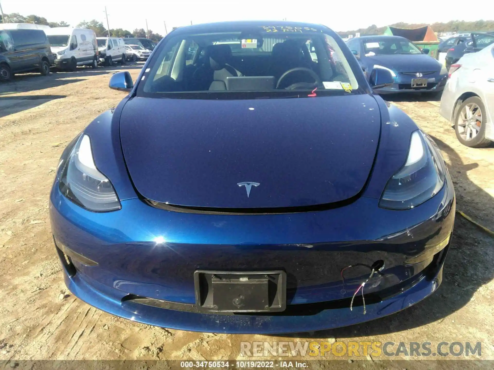 10 Photograph of a damaged car 5YJ3E1EB2NF288062 TESLA MODEL 3 2022