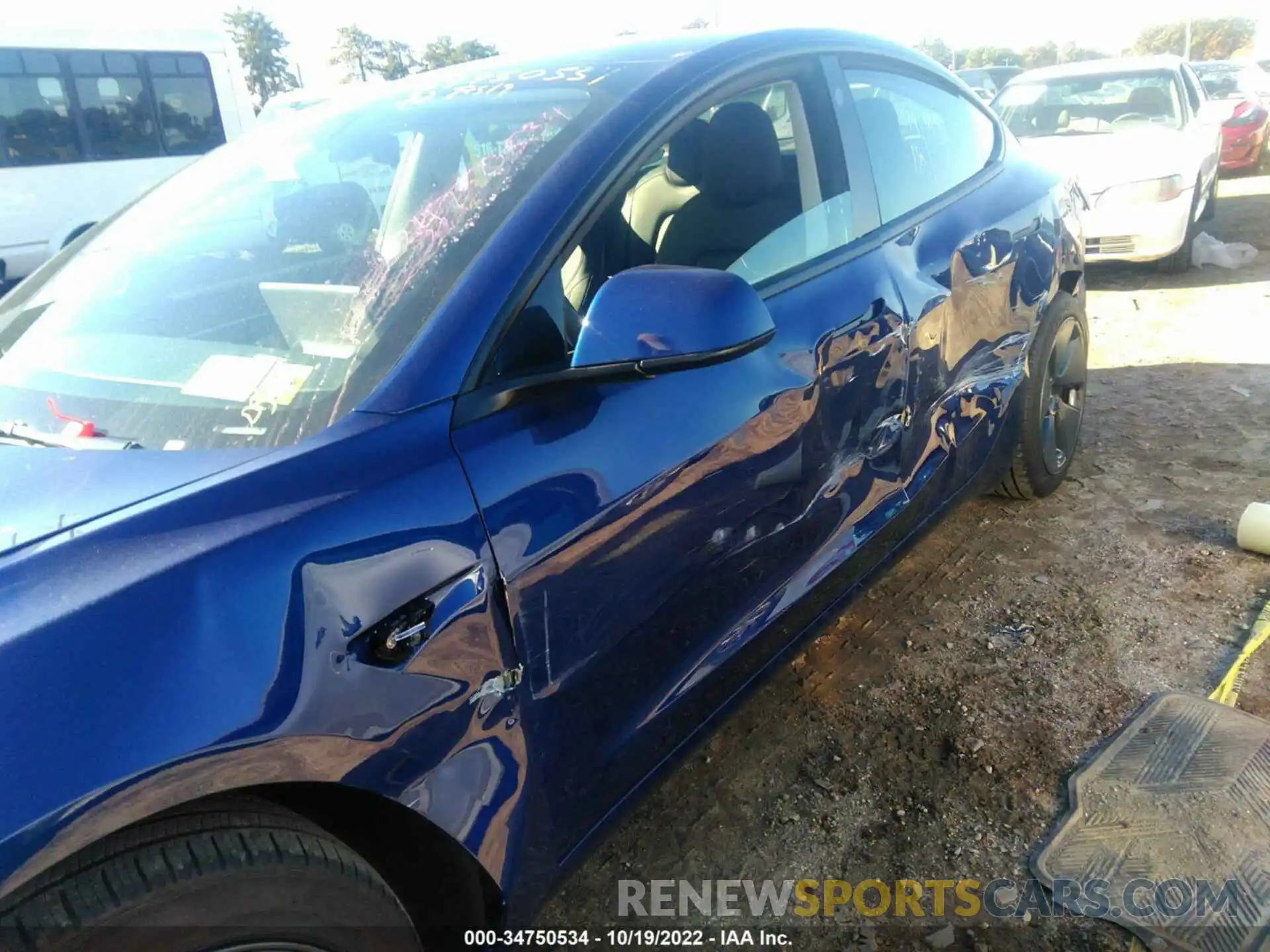 6 Photograph of a damaged car 5YJ3E1EB2NF288062 TESLA MODEL 3 2022