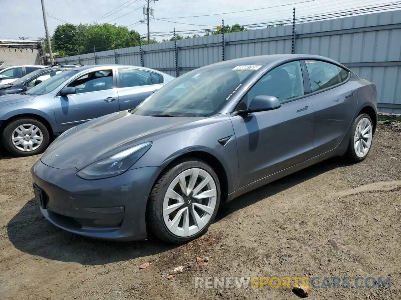 1 Photograph of a damaged car 5YJ3E1EB2NF289356 TESLA MODEL 3 2022