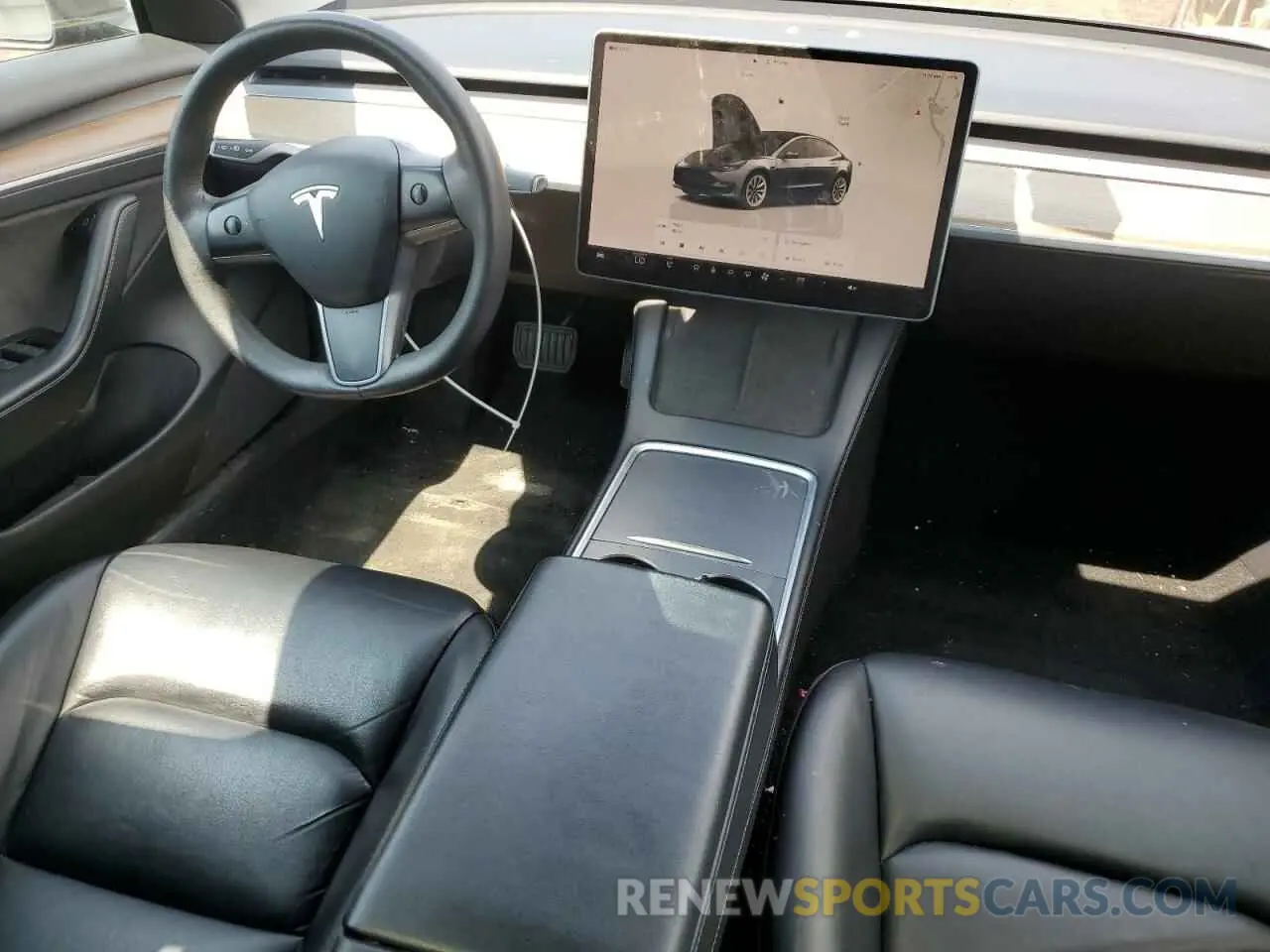 8 Photograph of a damaged car 5YJ3E1EB2NF289356 TESLA MODEL 3 2022