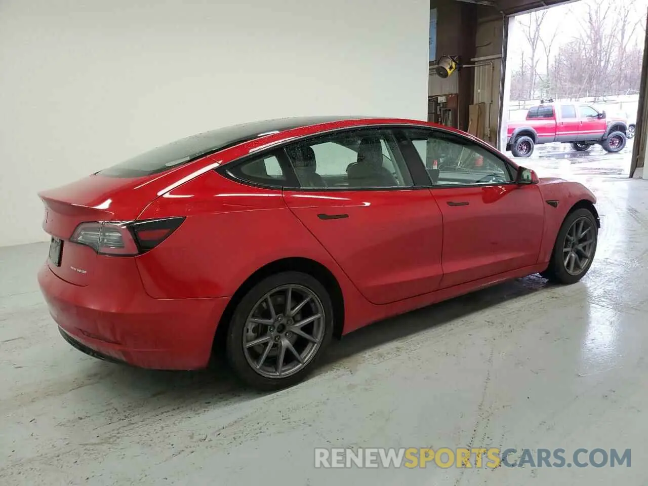 3 Photograph of a damaged car 5YJ3E1EB2NF290880 TESLA MODEL 3 2022