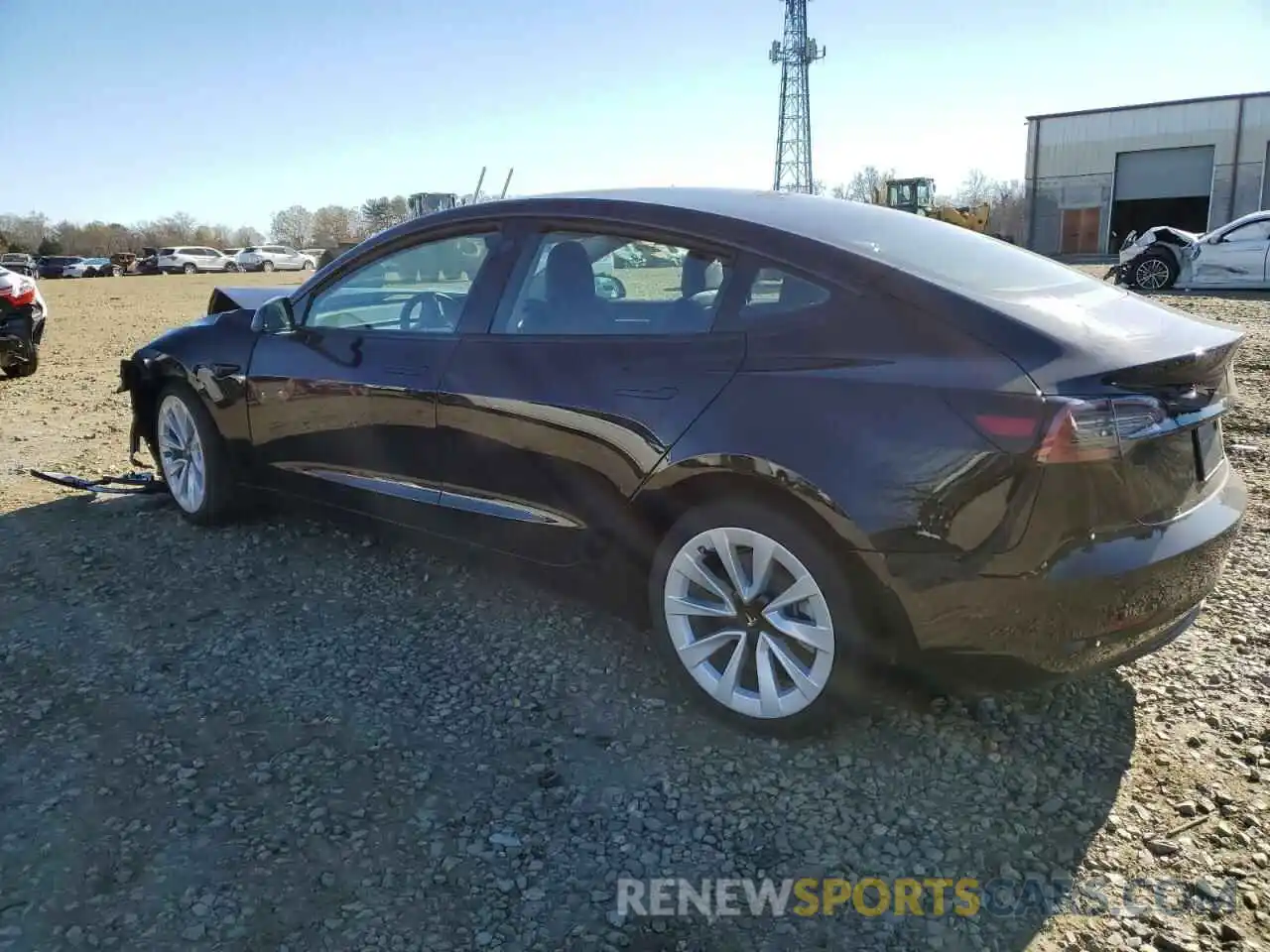 2 Photograph of a damaged car 5YJ3E1EB2NF344808 TESLA MODEL 3 2022