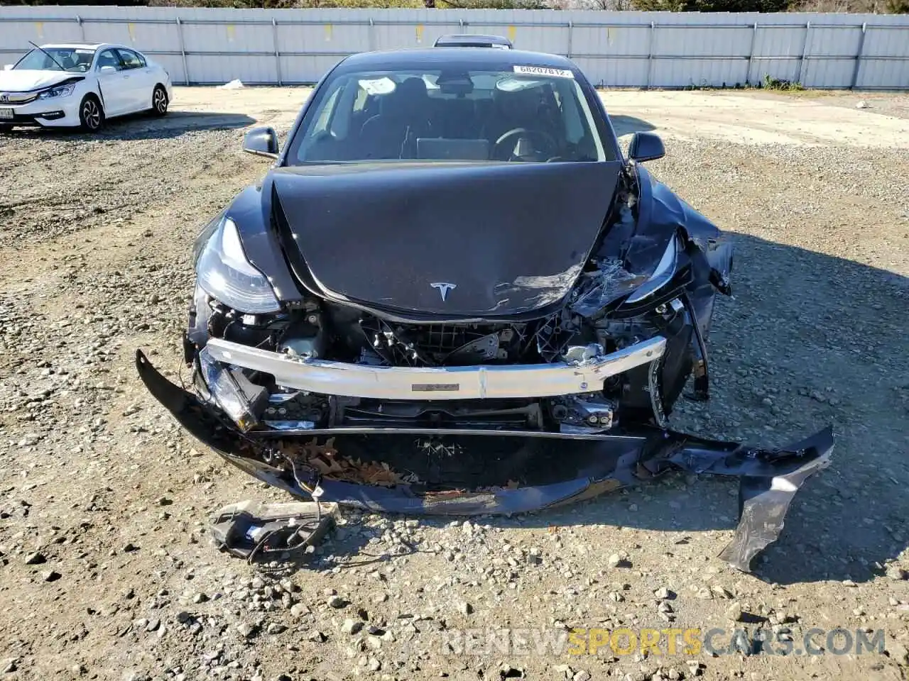 5 Photograph of a damaged car 5YJ3E1EB2NF344808 TESLA MODEL 3 2022