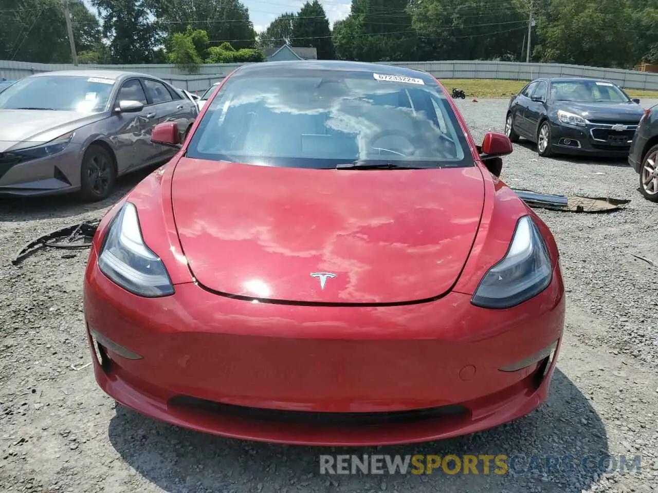 5 Photograph of a damaged car 5YJ3E1EB2NF345120 TESLA MODEL 3 2022