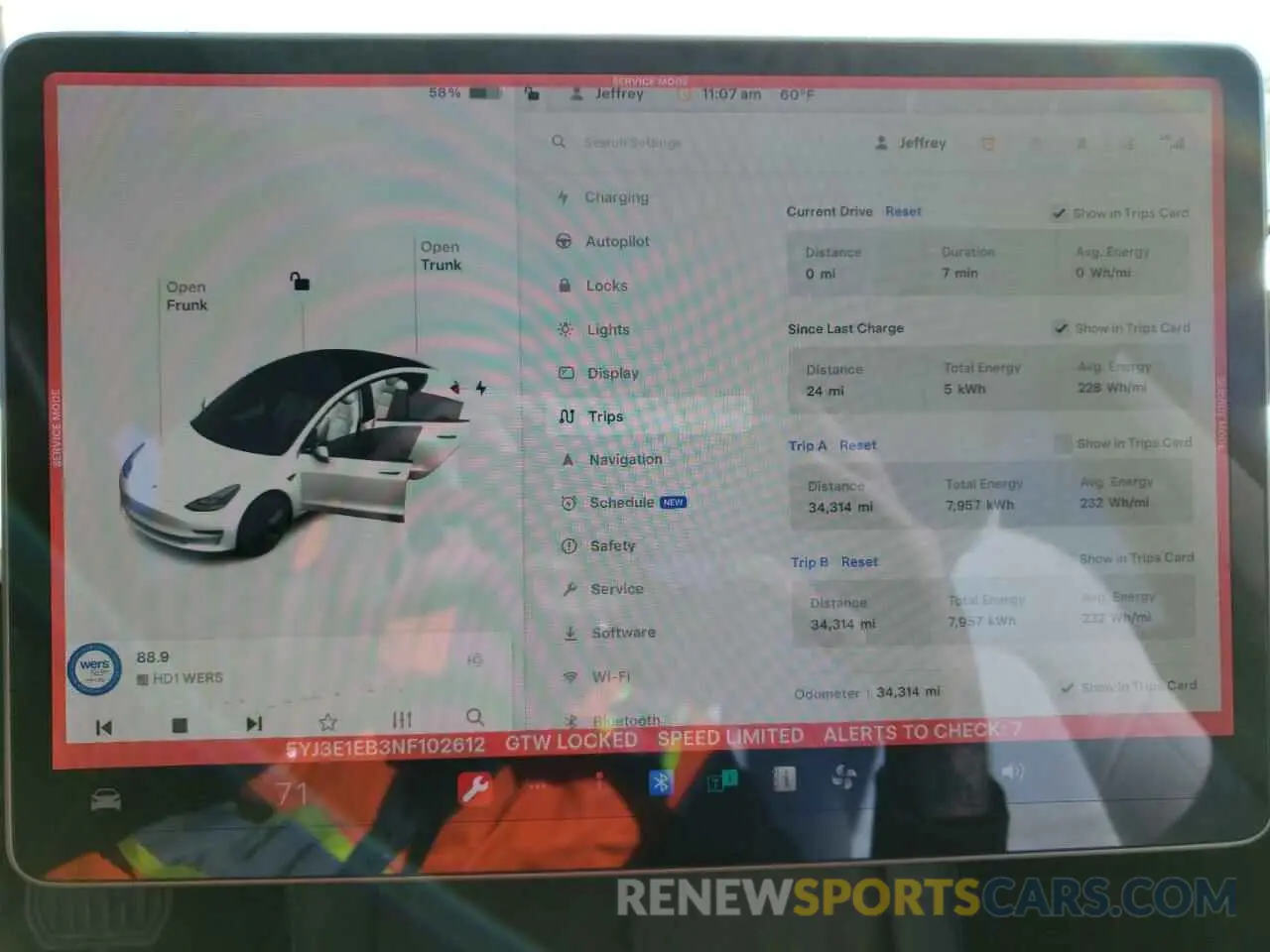 9 Photograph of a damaged car 5YJ3E1EB3NF102612 TESLA MODEL 3 2022