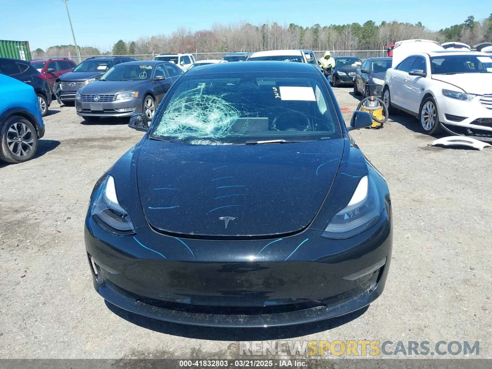 12 Photograph of a damaged car 5YJ3E1EB3NF104313 TESLA MODEL 3 2022