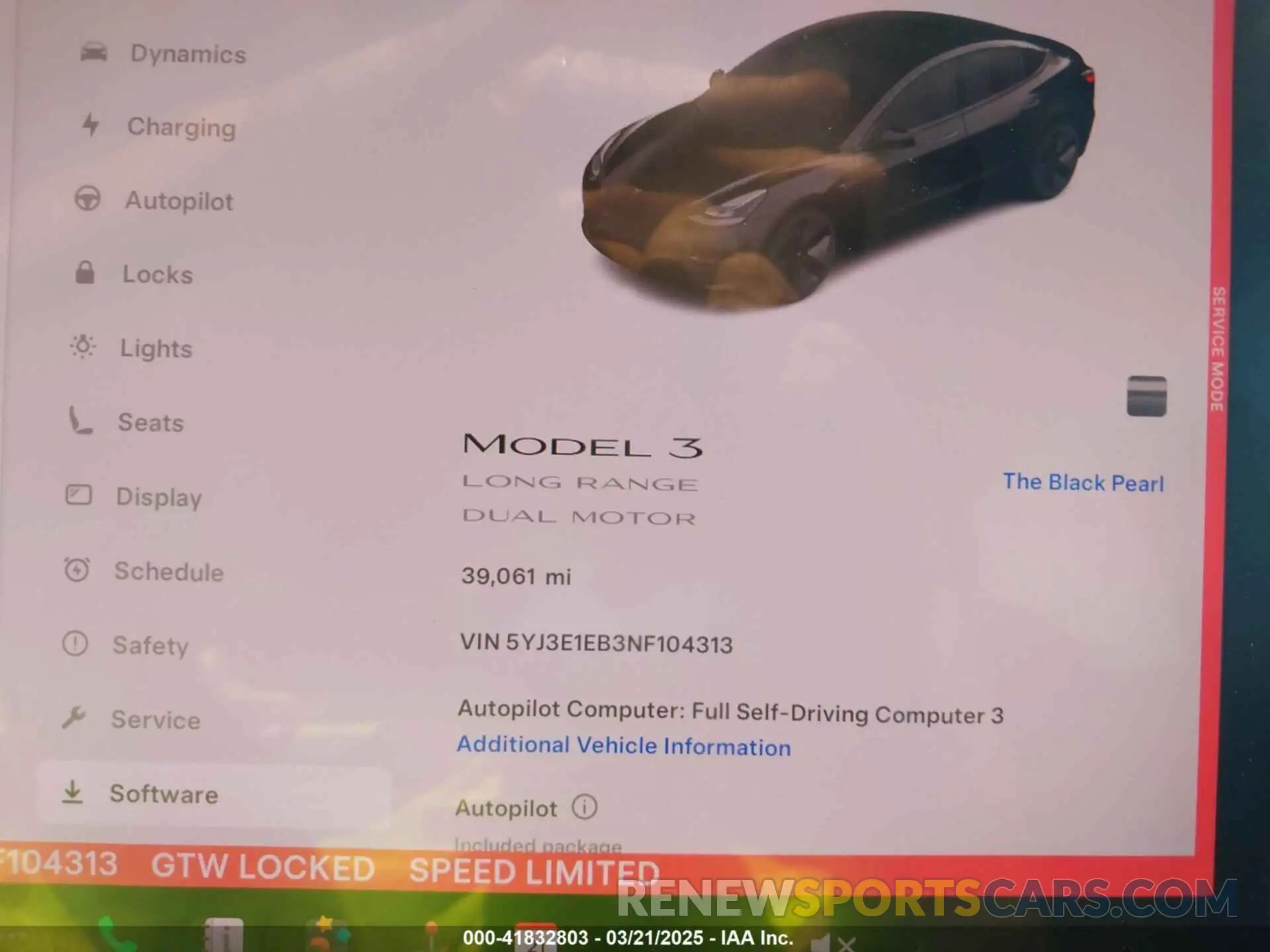 15 Photograph of a damaged car 5YJ3E1EB3NF104313 TESLA MODEL 3 2022