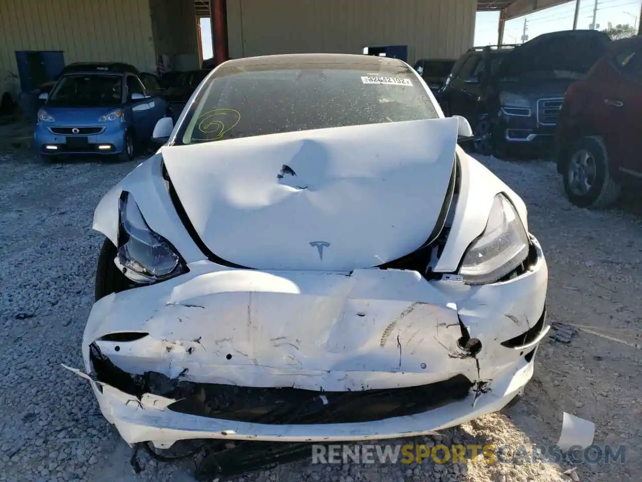 9 Photograph of a damaged car 5YJ3E1EB3NF105722 TESLA MODEL 3 2022