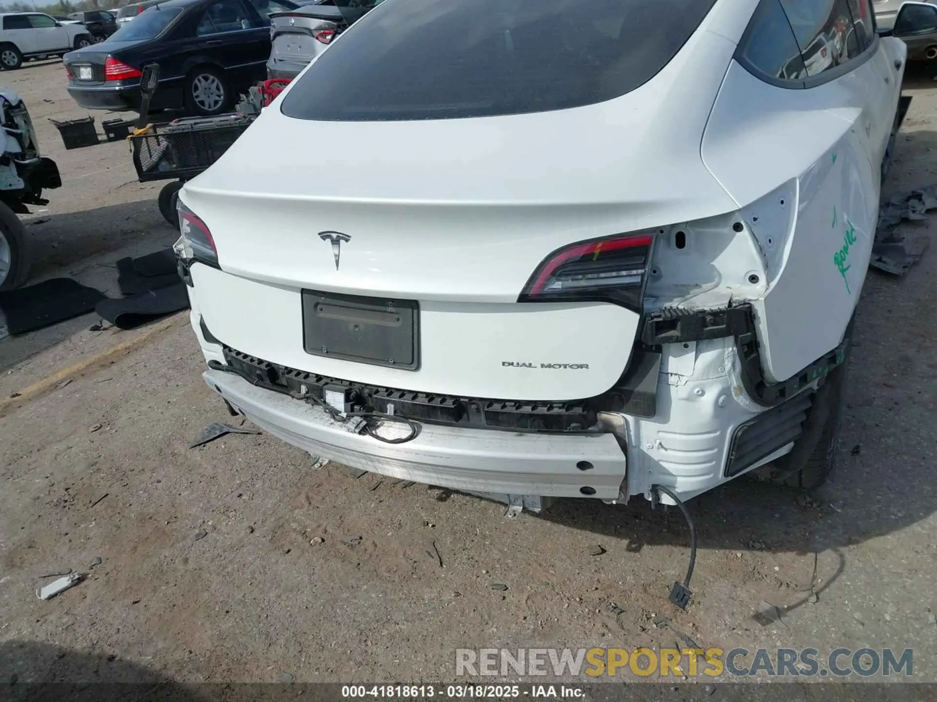 6 Photograph of a damaged car 5YJ3E1EB3NF106448 TESLA MODEL 3 2022