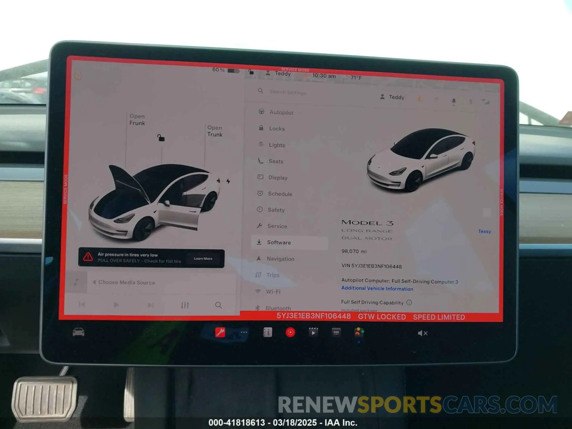 7 Photograph of a damaged car 5YJ3E1EB3NF106448 TESLA MODEL 3 2022