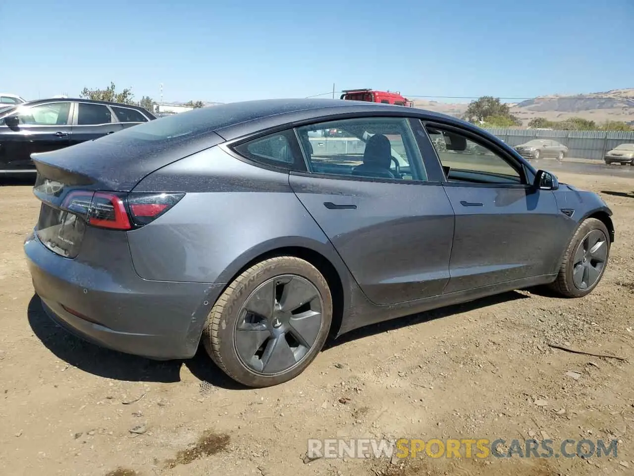 3 Photograph of a damaged car 5YJ3E1EB3NF123847 TESLA MODEL 3 2022