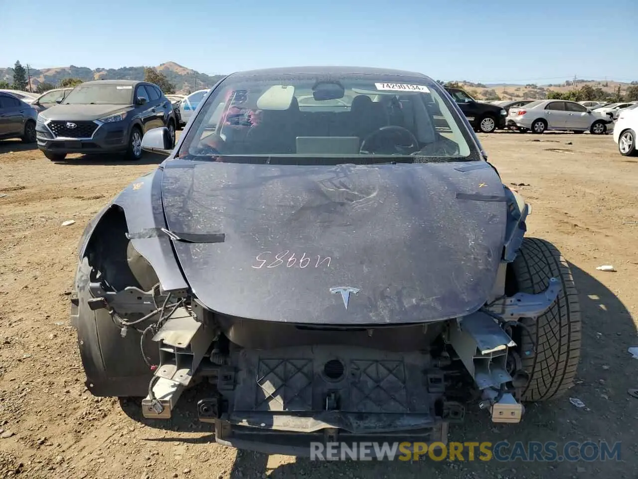 5 Photograph of a damaged car 5YJ3E1EB3NF123847 TESLA MODEL 3 2022