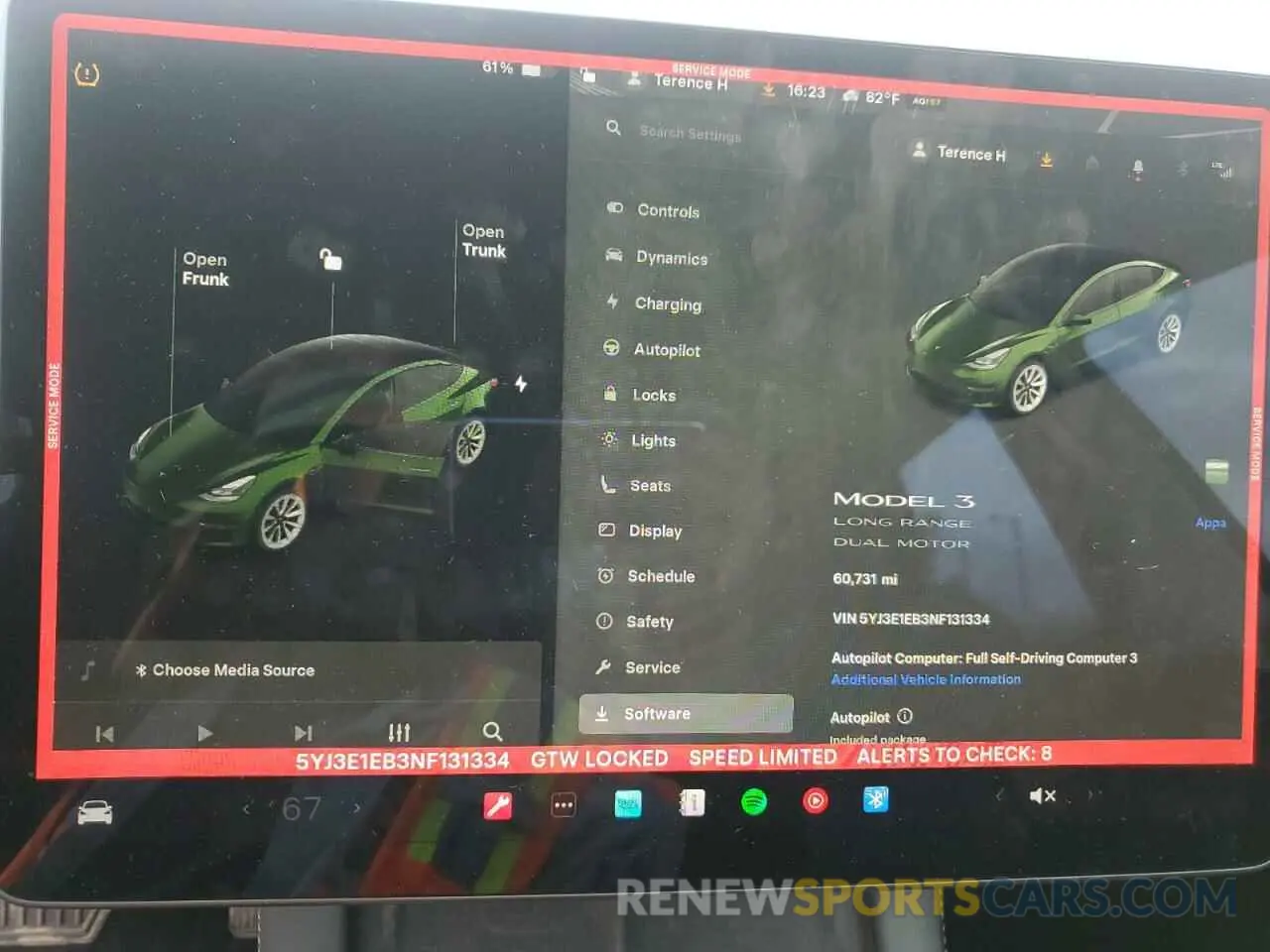 9 Photograph of a damaged car 5YJ3E1EB3NF131334 TESLA MODEL 3 2022