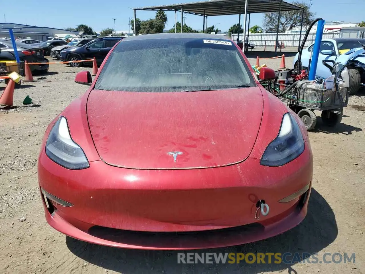 5 Photograph of a damaged car 5YJ3E1EB3NF137893 TESLA MODEL 3 2022