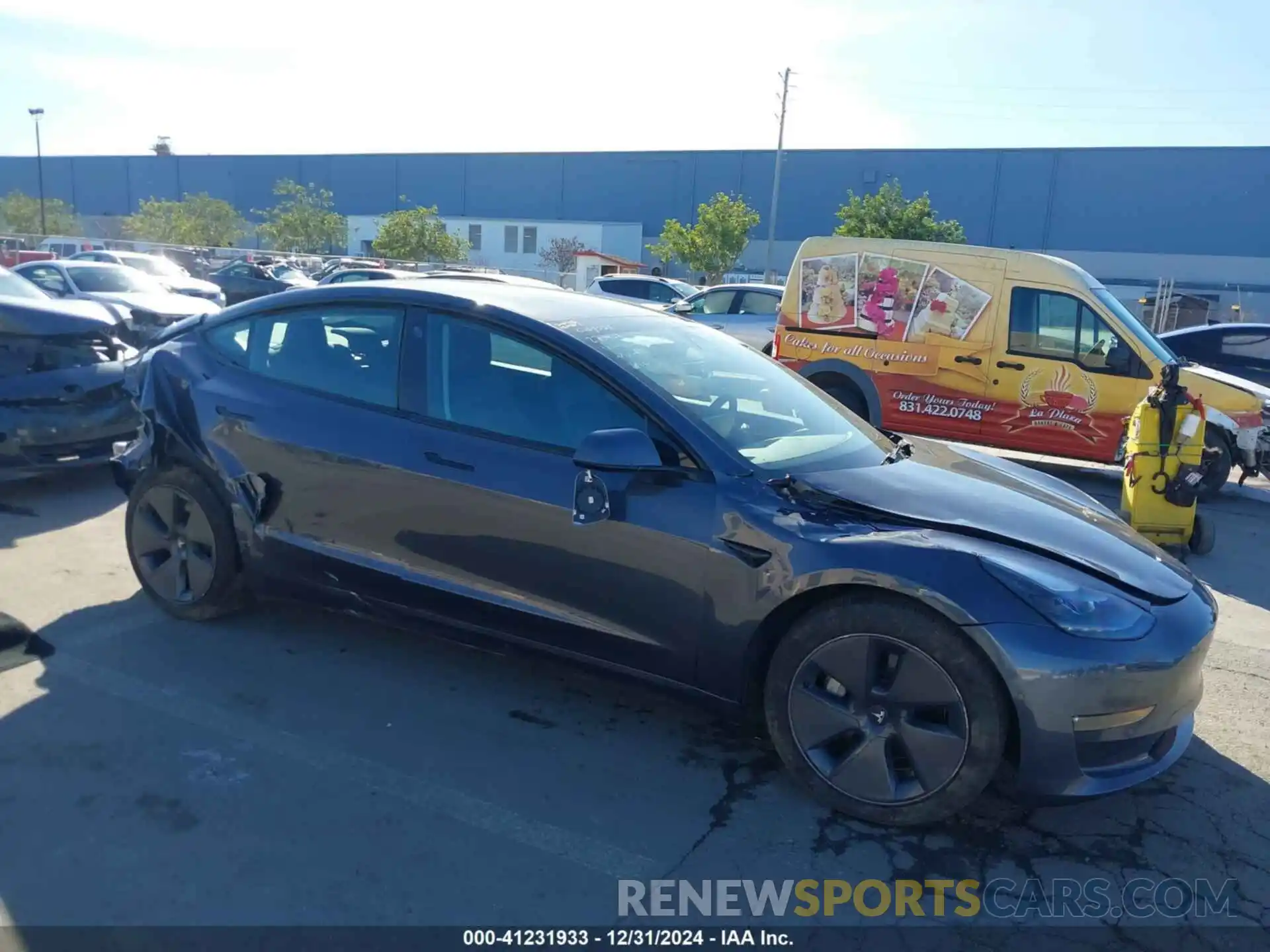 1 Photograph of a damaged car 5YJ3E1EB3NF163989 TESLA MODEL 3 2022