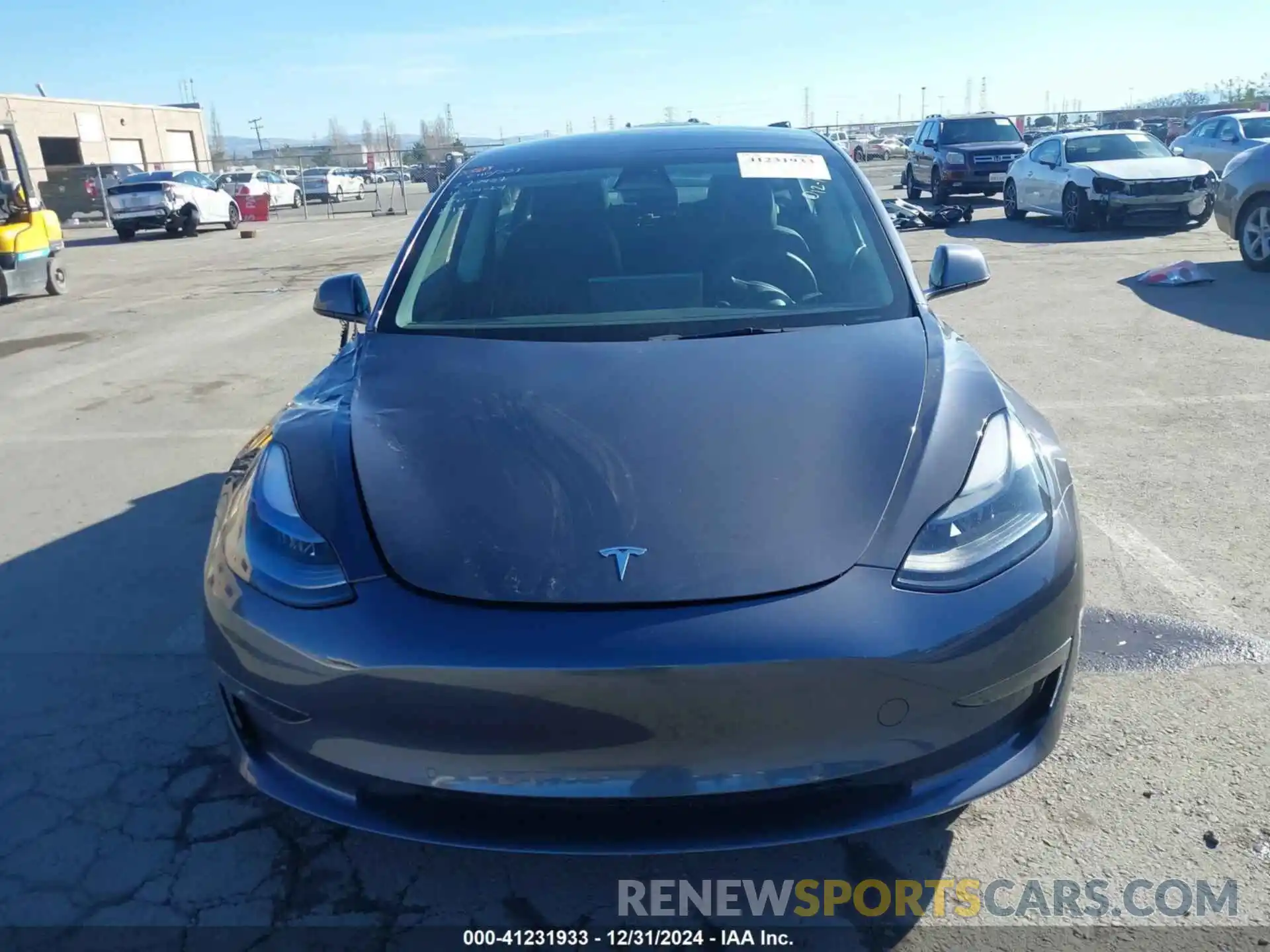 12 Photograph of a damaged car 5YJ3E1EB3NF163989 TESLA MODEL 3 2022