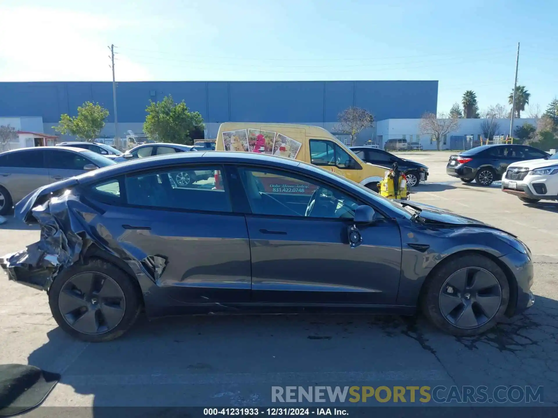 13 Photograph of a damaged car 5YJ3E1EB3NF163989 TESLA MODEL 3 2022