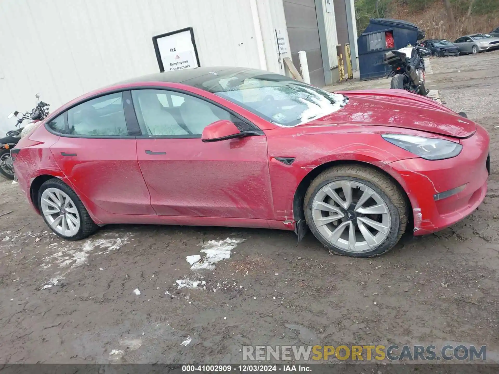 13 Photograph of a damaged car 5YJ3E1EB3NF171624 TESLA MODEL 3 2022