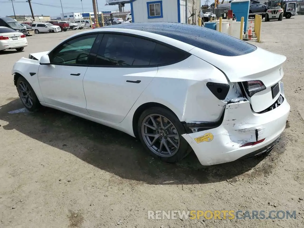 2 Photograph of a damaged car 5YJ3E1EB3NF174314 TESLA MODEL 3 2022