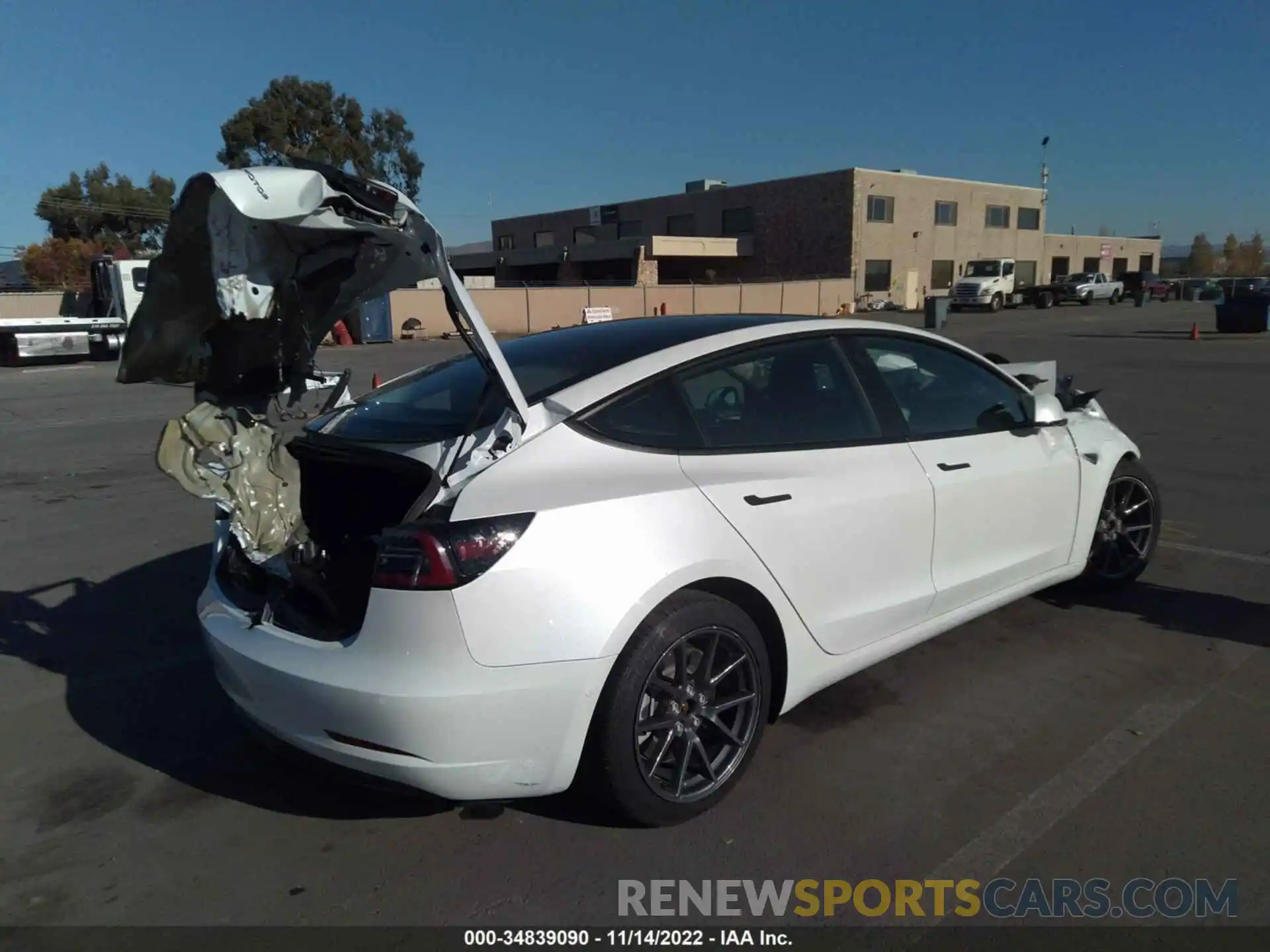 4 Photograph of a damaged car 5YJ3E1EB3NF178279 TESLA MODEL 3 2022