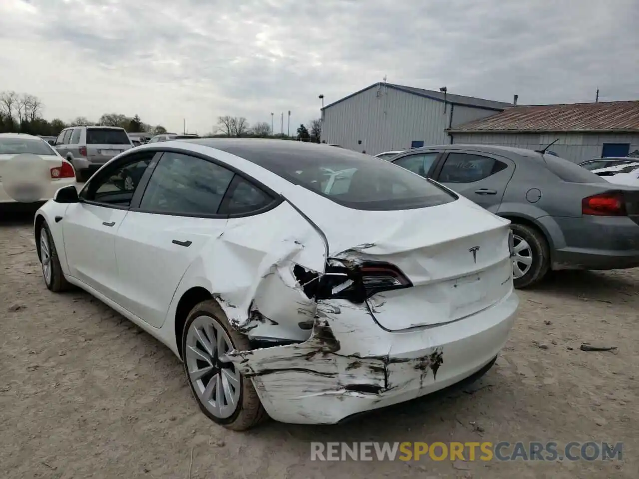 9 Photograph of a damaged car 5YJ3E1EB3NF181621 TESLA MODEL 3 2022