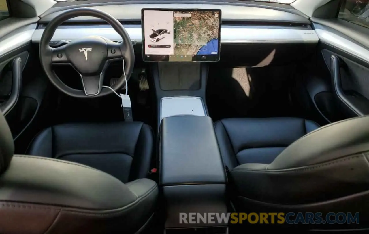 8 Photograph of a damaged car 5YJ3E1EB3NF181909 TESLA MODEL 3 2022