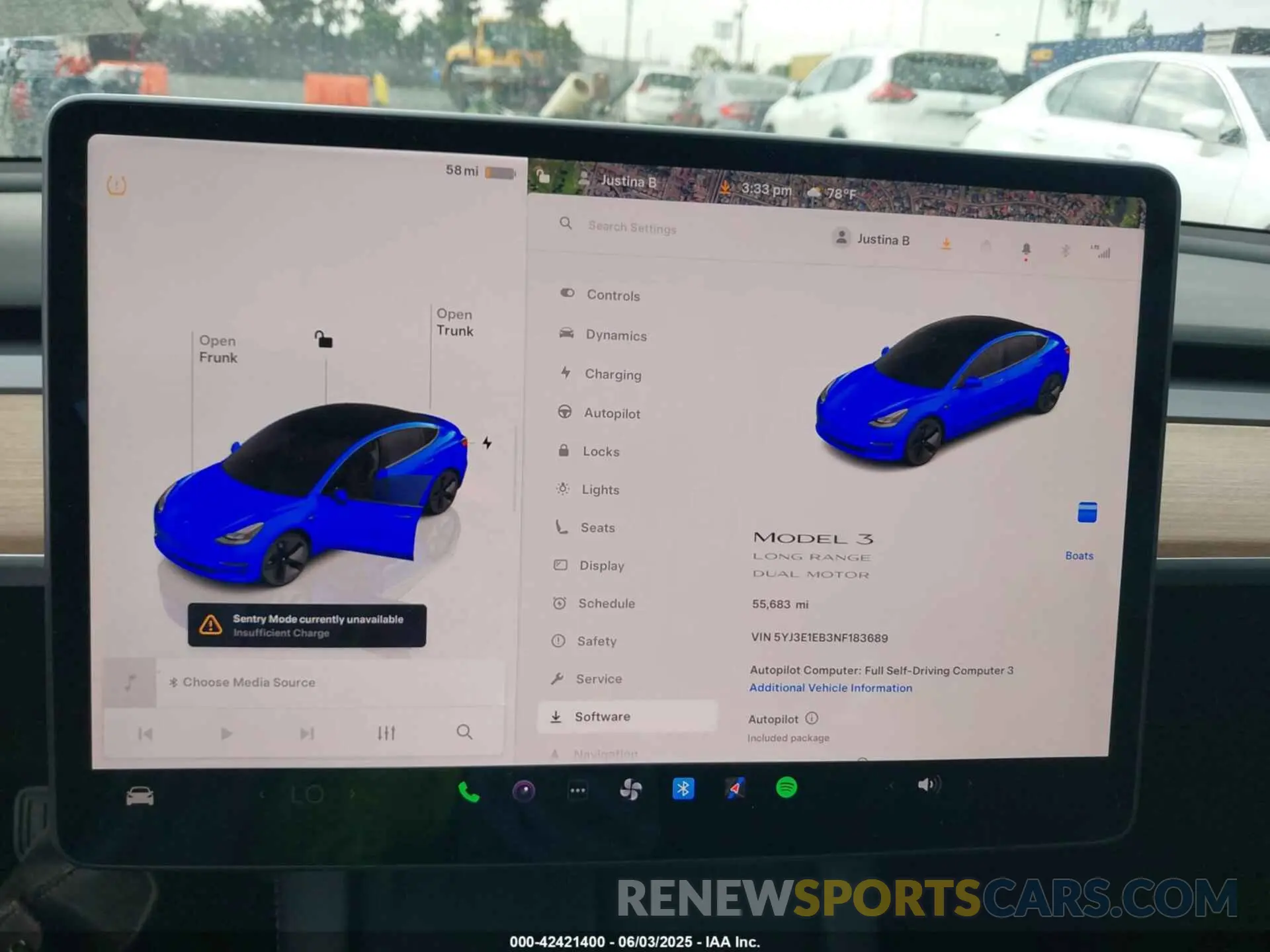 18 Photograph of a damaged car 5YJ3E1EB3NF183689 TESLA MODEL 3 2022