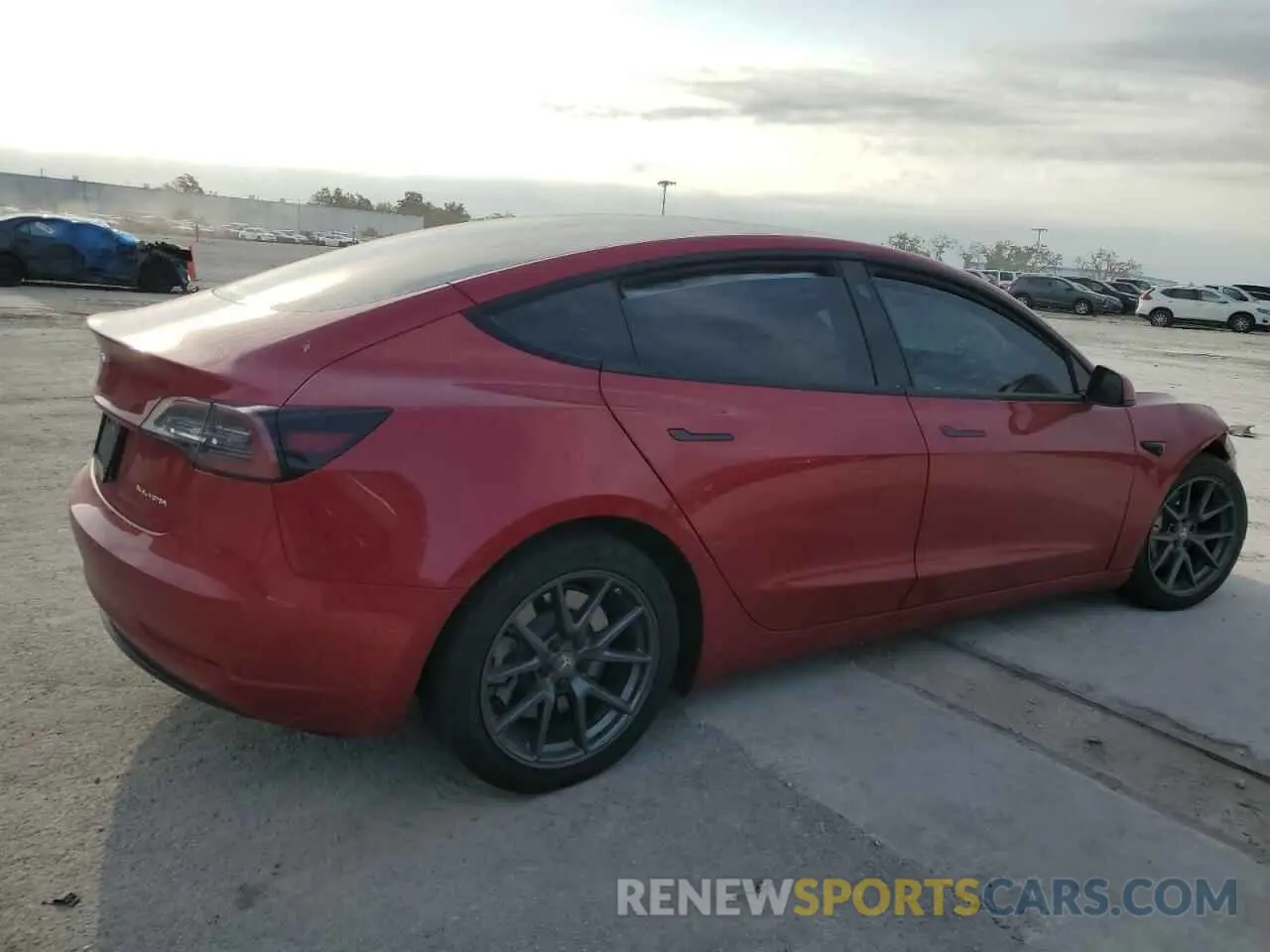 3 Photograph of a damaged car 5YJ3E1EB3NF189752 TESLA MODEL 3 2022