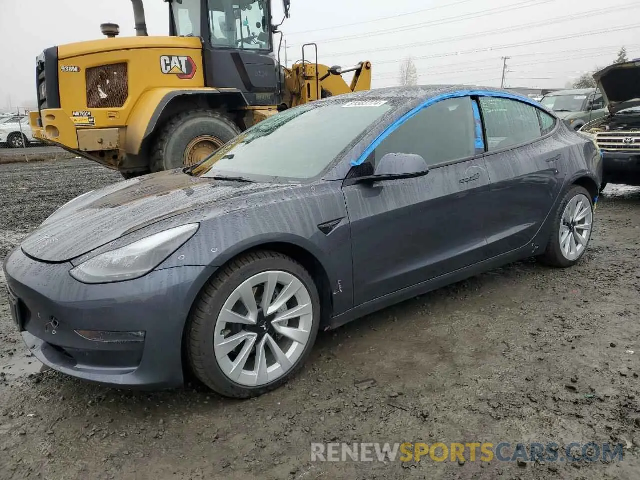 1 Photograph of a damaged car 5YJ3E1EB3NF192649 TESLA MODEL 3 2022